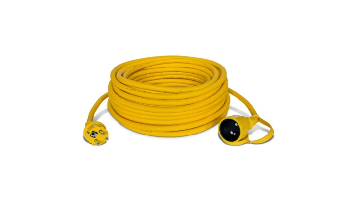 Przedłużacz specjalistyczny 1-gniazdo z/u 30m /H07RN-F 3x1,5/ 16A żółty