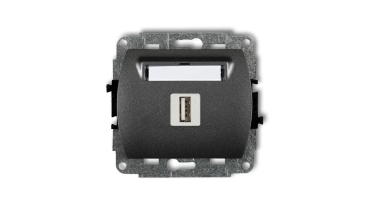 TREND Gniazdo pojedyncze USB-AA 3.0 grafitowy 11GUSB-5