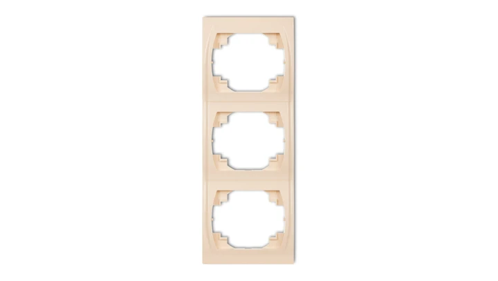 LOGO Ramka pionowa potrójna beżowy 1LRV-3
