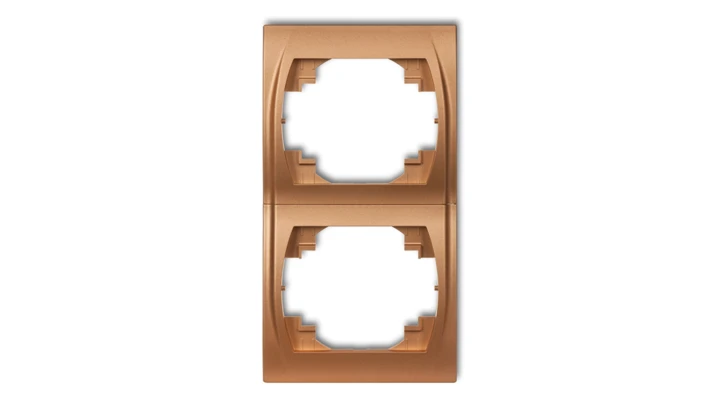 LOGO Ramka pionowa podwójna złoty metalik 8LRV-2