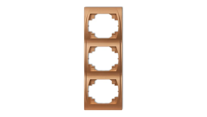 LOGO Ramka pionowa potrójna złoty metalik 8LRV-3