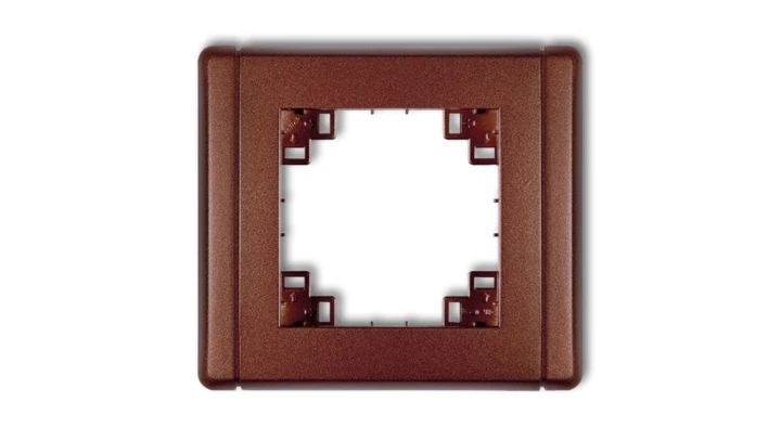 Kompletna ramka uniwersalna pojedyncza brązowy metalik 9FR-1