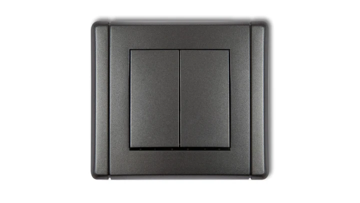 FLEXI Przycisk dwubiegunowy grafitowy 11FWP-44.2