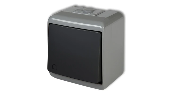 JUNIOR Przycisk /dzwonek/ podświetlany popielaty / grafitowy 30WHE-4L