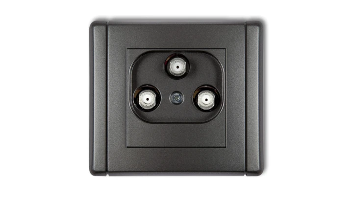 FLEXI Gniazdo multimedialne 3F DATA (UPC) grafitowy 11FGMU