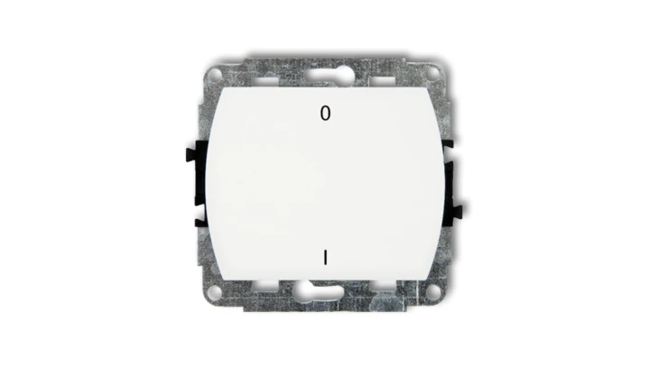 TREND Łącznik dwubiegunowy podświetlany biały WP-9L