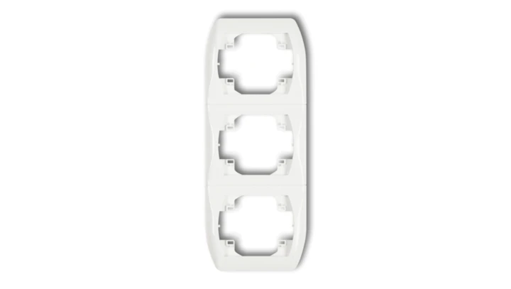 TREND Ramka pionowa potrójna biały RV-3