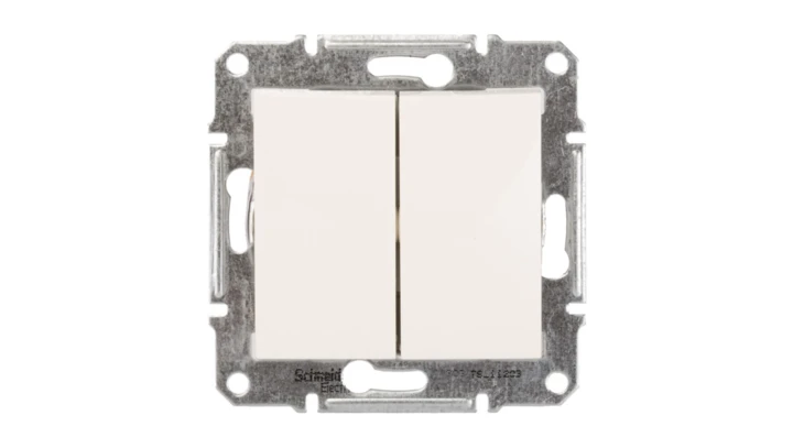 Sedna Łącznik schodowy podwójny 10AX kremowy IP20 SDN0600123