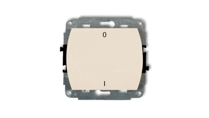 TREND Łącznik dwubiegunowy podświetlany beżowy 1WP-9L