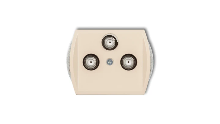 TREND Gniazdo multimedialne 3F DATA (Vectra) beżowy 1GMV