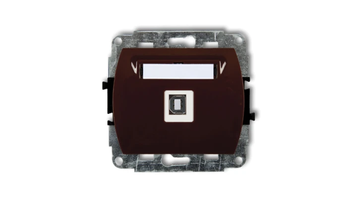 TREND Gniazdo pojedyncze USB-AB brązowy 4GUSB-3