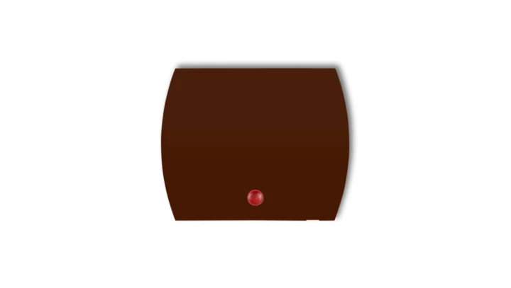 Klawisz z oczkiem do łączników serii TREND i LOGO brązowy 4KZO