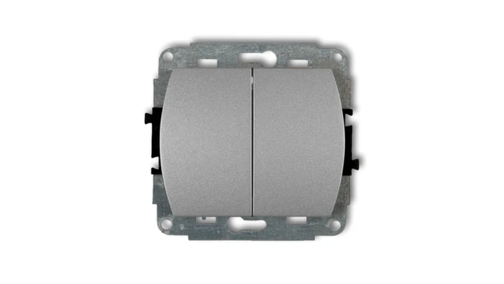 TREND Łącznik świecznikowy podświetlany srebrny metalik 7WP-2L