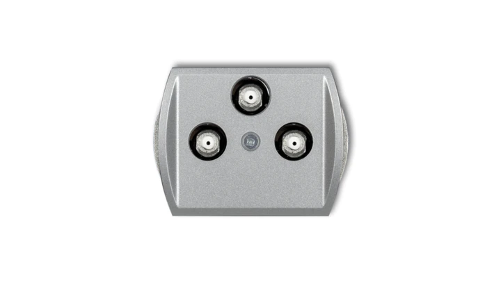 TREND Gniazdo multimedialne 3F DATA (Vectra) srebrny metalik 7GMV