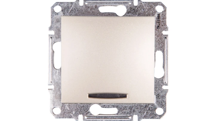 Sedna Łącznik jednobiegunowy 10AX z podświetleniem LED satyna SDN1400168