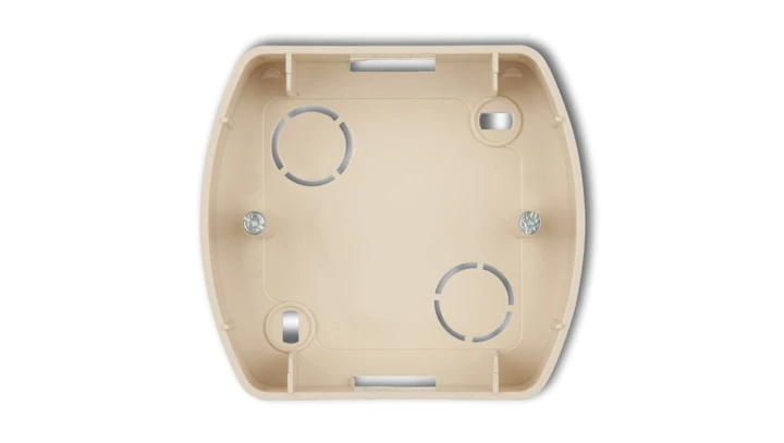 TREND Puszka montażowa pozioma pojedyncza złoty metalik 8PTH-1