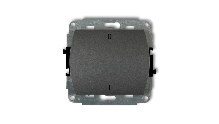 TREND Łącznik dwubiegunowy podświetlany grafitowy 11WP-9L