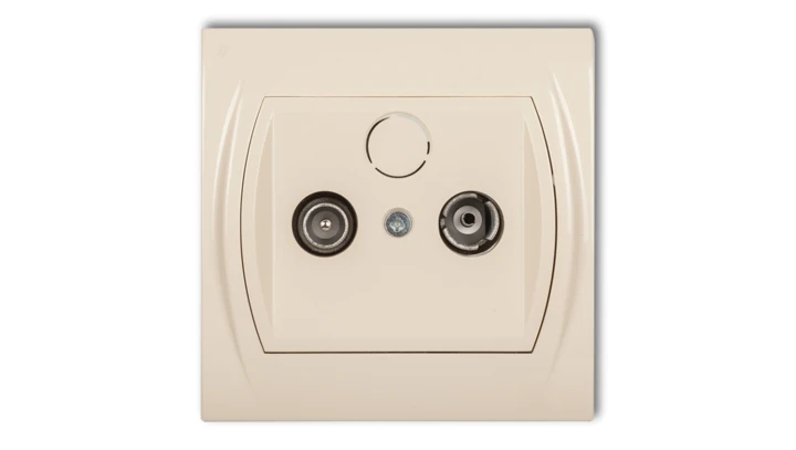 LOGO Gniazdo antenowe RTV końcowe 2dB beżowy 1LG2K