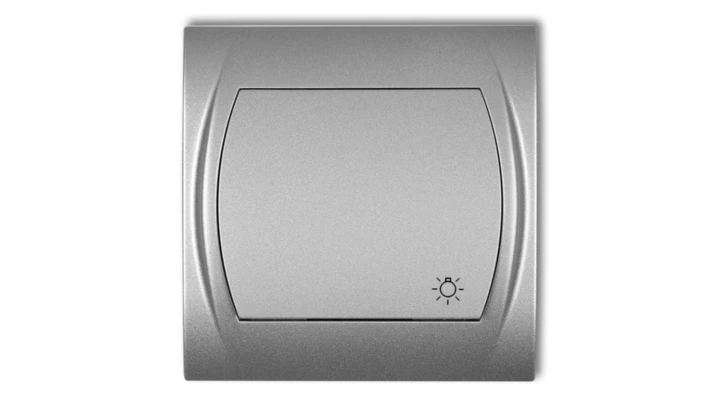 LOGO Przycisk /światło/ podświetlany srebrny metalik 7LWP-5L