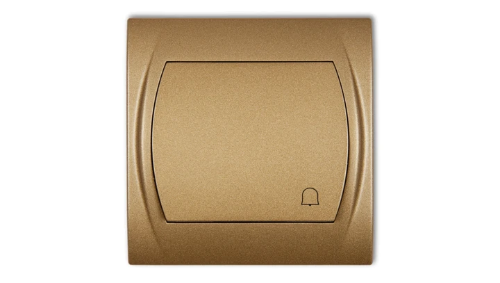 LOGO Przycisk /dzwonek/ złoty metalik 8LWP-4