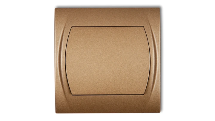 LOGO Łącznik jednobiegunowy podświetlany złoty metalik 8LWP-1L