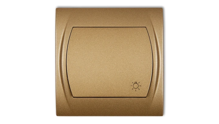 LOGO Przycisk /światło/ podświetlany złoty metalik 8LWP-5L