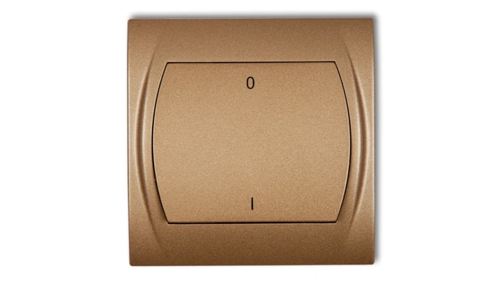 LOGO Łącznik dwubiegunowy podświetlany złoty metalik 8LWP-9L