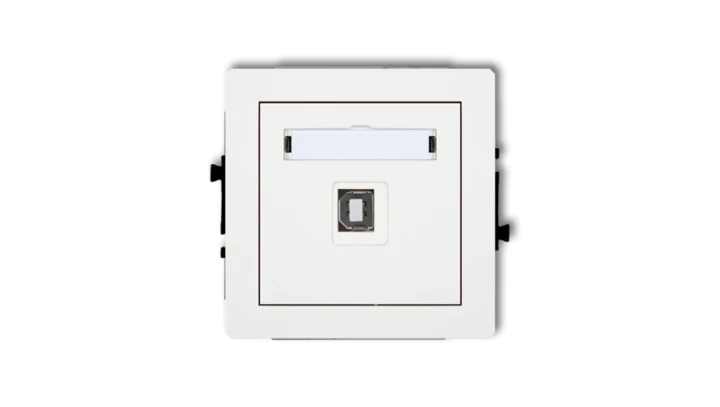 DECO Gniazdo pojedyncze USB-AB biały DGUSB-3