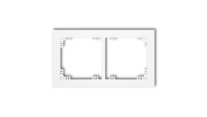 DECO Ramka podwójna biały DR-2