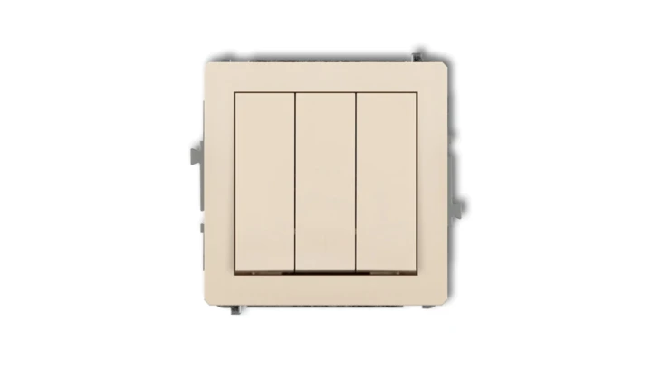 DECO Łącznik potrójny beżowy 1DWP-7