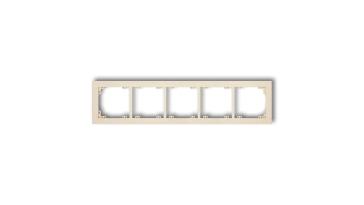 DECO Ramka pięciokrotna beżowy 1DR-5