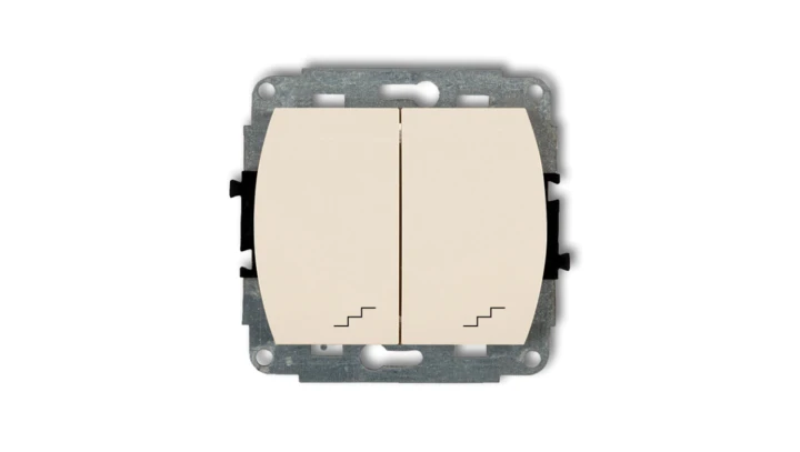 TREND Łącznik podwójny schodowy beżowy 1WP-33
