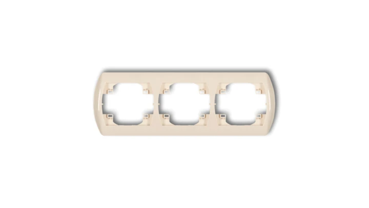 TREND Ramka pozioma potrójna beżowy 1RH-3