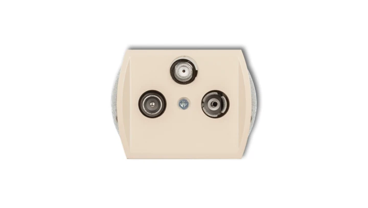 TREND Gniazdo antenowe RTV-SAT końcowe (2 wejścia antenowe) beżowy 1GST