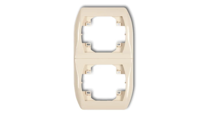 TREND Ramka pionowa podwójna beżowy 1RV-2