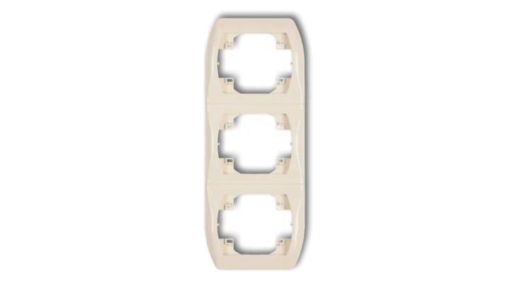 TREND Ramka pionowa potrójna beżowy 1RV-3