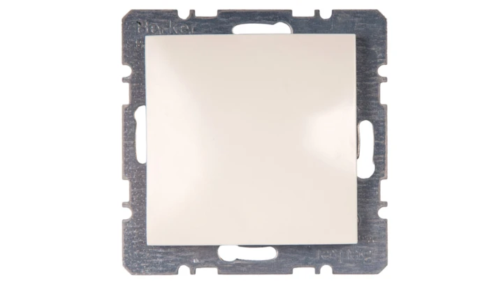 Berker/B.Kwadrat Zaślepka z elementem centralnym kremowa 10098982