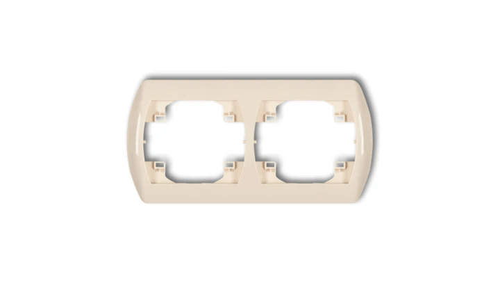 TREND Ramka pozioma podwójna beżowy 1RH-2