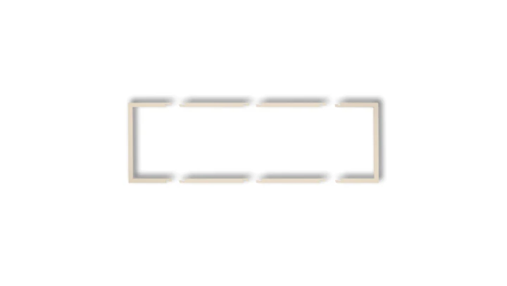 Ramka wypełniająca potrójna serii DECO beżowy 1DRW-3