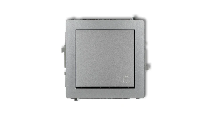 DECO Przycisk /dzwonek/ srebrny metalik 7DWP-4