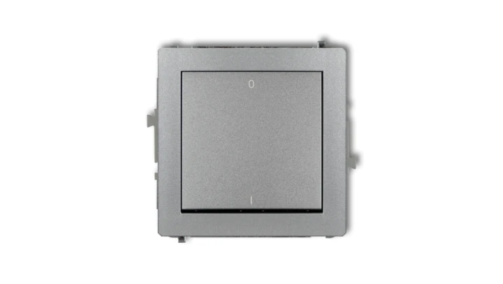 DECO Łącznik dwubiegunowy srebrny metalik 7DWP-9