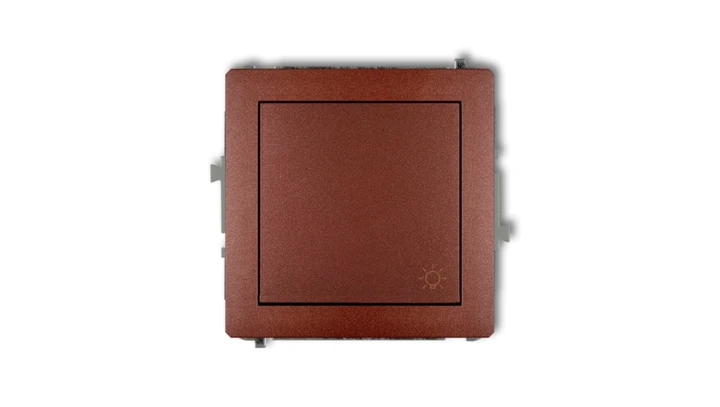DECO Przycisk /światło/ brązowy metalik 9DWP-5