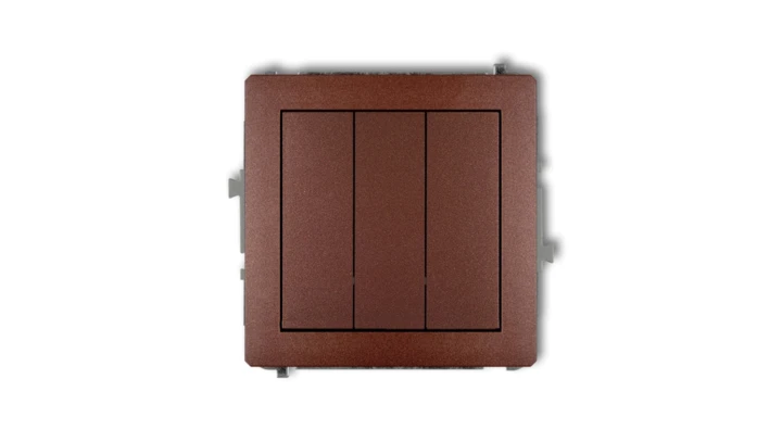 DECO Łącznik potrójny brązowy metalik 9DWP-7