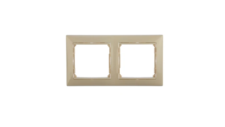 VALENA Ramka podwójna pozioma kremowa 774352