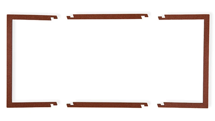 Ramka wypełniająca podwójna serii DECO brązowy metalik 9DRW-2