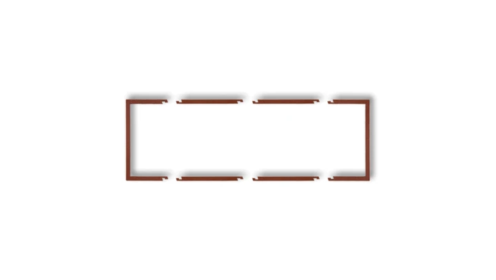 Ramka wypełniająca potrójna serii DECO brązowy metalik 9DRW-3