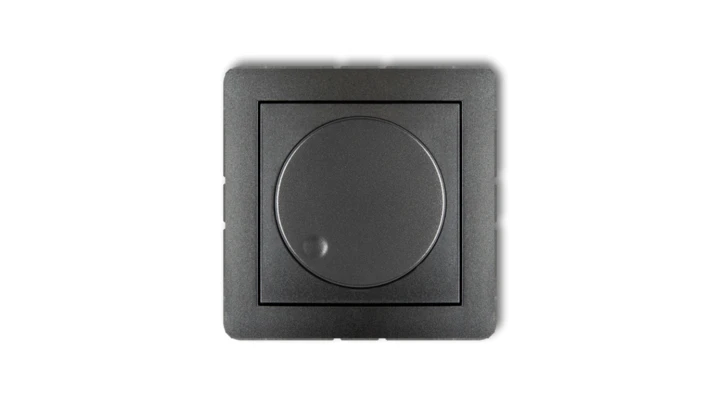 DECO Ściemniacz elektroniczny przyciskowo-obrotowy grafitowy 11DRO-1