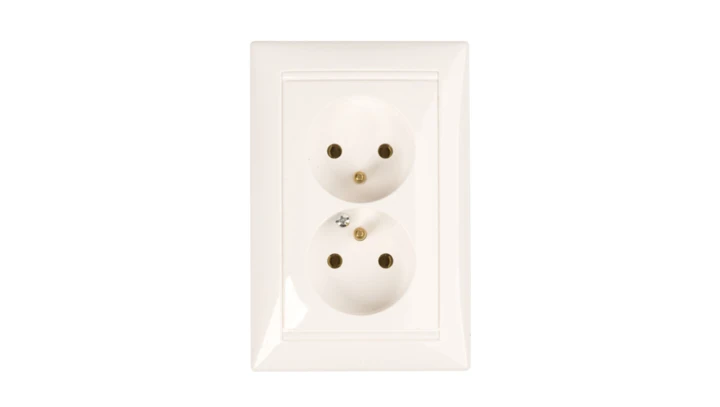 VALENA Gniazdo podwójne z/u 16A IP20 białe 770077