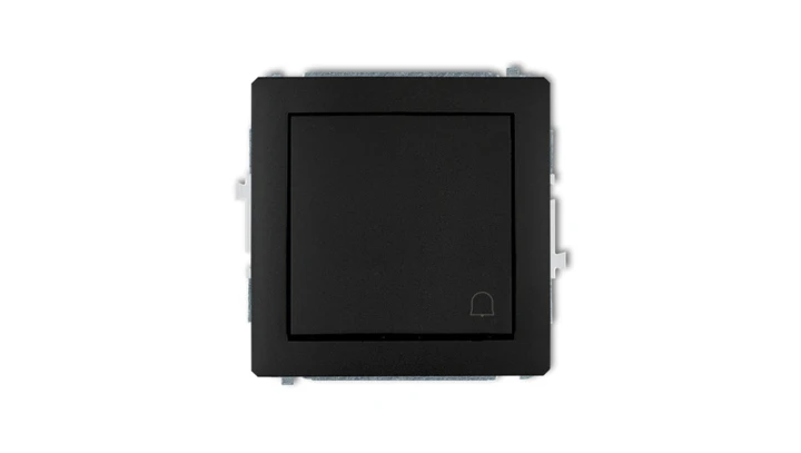 DECO Przycisk /dzwonek/ czarny mat 12DWP-4