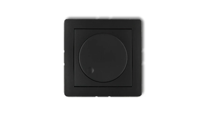 DECO Ściemniacz elektroniczny przyciskowo-obrotowy do lamp LED czarny mat 12DRO-2
